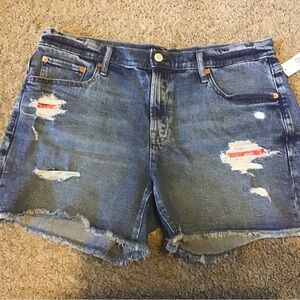 Distressed Jean shorts
